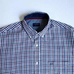 Paul & Shark Yachting gingham button down shirt